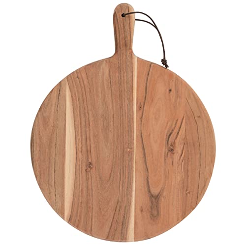 Karma ROUND CUTTING BOARD W/HANDLE BLONDE