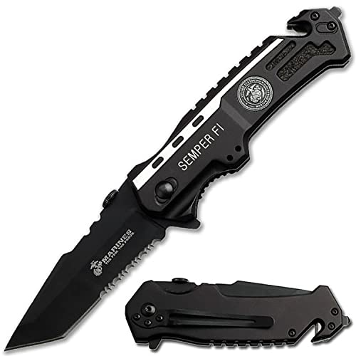 Master Cutlery U.S. Marines by MTech USA USA M-A1002TS Folding Knife Multi 4.75-Inch Closed Length