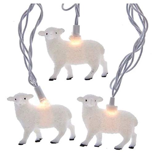 Kurt Adler Adler UL 10 Sheep Set Novelty Lights, Multi