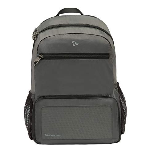 Travelon Anti-theft Packable Backpack, Charcoal