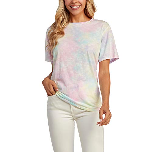 Mud Pie Liliane Tie Dye Tee Shirt, Large