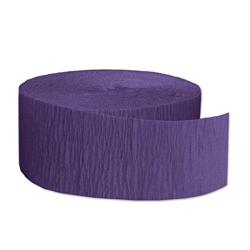 Beistle FR Festive Crepe Streamer (purple) Party Accessory  (1 count) (1/Pkg)