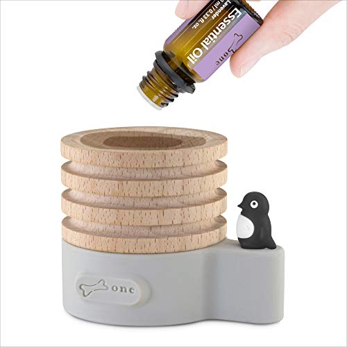 Bone Collection Bone Wooden Diffuser, Fragrance Essential Oil Diffuser, Natural Aroma Wooden Stock for Home Room Office Yoga, Freshener Homekit- Maru Penguin