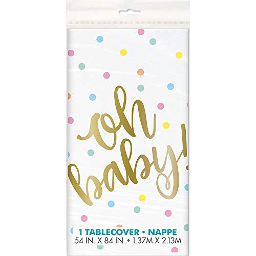 Unique Industries Multicolor Baby Shower Rectangular Table Cover