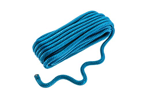 Land N Sea Distributing Double-Braid Nylon Dock Line w/Eye Splice, Pre-Shrunk, Heat Stabilized, 3/8 in. X 25 Ft, Blue