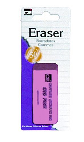 Charles Leonard Pink Pencil Eraser (80791)