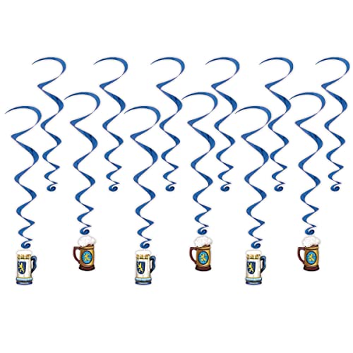 Beistle Oktoberfest Mugs Hanging Swirls (12 Pcs) - 1 Pack