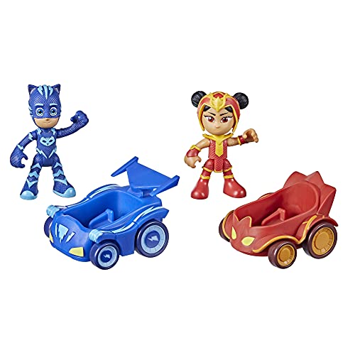 Hasbro PJ Masks Catboy vs an Yu Battle Racers Preschool Toy, Vehicle and Action Figure Set for Kids Ages 3 and Up