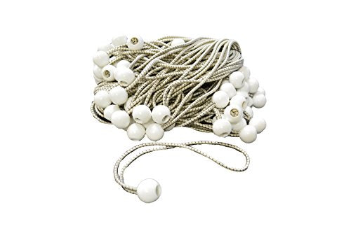 EZ Travel Distribution 11" White Bungee Tarp Balls (100 Pack)