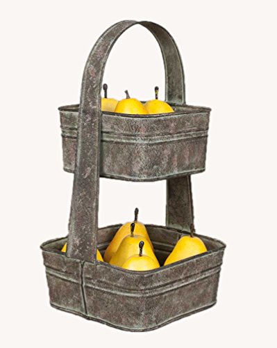 CTW Two Tier Square Tote Fruit Bowl