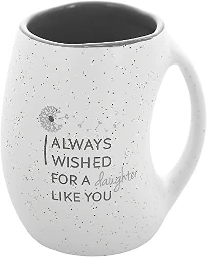 Pavilion - I Always Wished For A Daughter Like You 16 oz Large Coffee Cup - Hand Warmer Coffee Mug, Huggable Hand Warming Mug, Gift For Daughter, 1 Count (Pack of 1) 3.75‚Äù x 3.75‚Äù