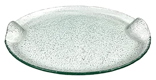 Great Finds GL030 Round Glass Plate, Large