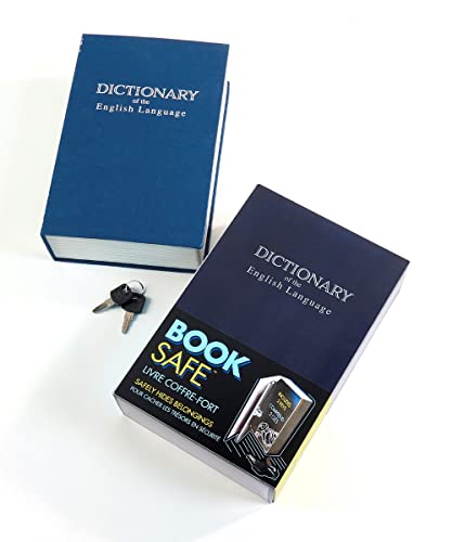Giftcraft Metal Dictionary Book Safe with Key, 9.8-inch Length