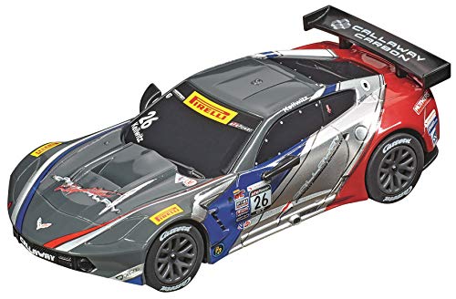 Carrera 64161 Chevrolet Corvette C7.R GT3 Callaway Competition USA No. 26 1:43 Scale Analog Slot Car Racing Vehicle for Carrera GO!!! Slot Car Race Tracks