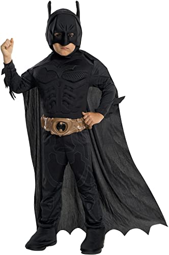 Rubie's Batman Dark Knight Rises Child's Deluxe Muscle Chest Batman Costume with Mask/Headpiece and Cape - Toddler