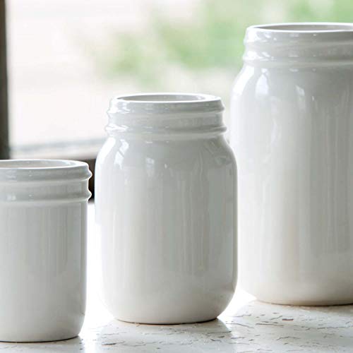 Park Hill Collection EAW82382 Creamware Pint Jar, 5-inch Height