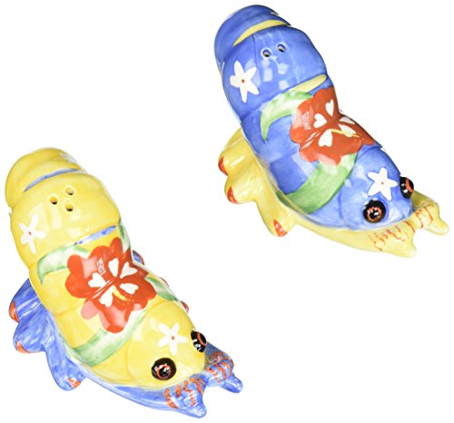 Cosmos Gifts ATD 61797 4.5" Floral Design Lobster Salt and Pepper Shaker