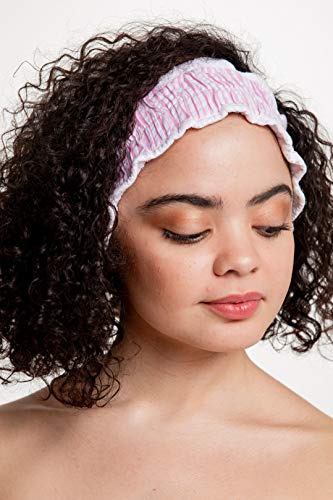 Creative Brands Seersucker Spa Headband - Pink