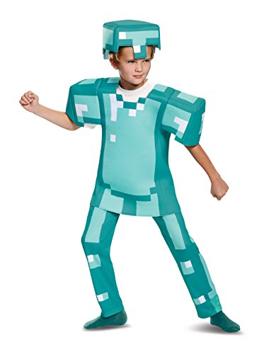 Disguise Armor Deluxe Minecraft Costume, Blue, Large (10-12)