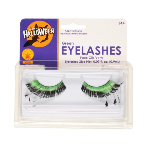 Rubie's Rubies Green Eyelashes and Adhesive
