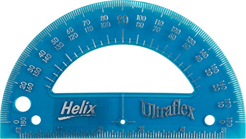 Pens Helix Ultraflex Protractor 6 Inch / 15cm, Assorted Colors (32032)