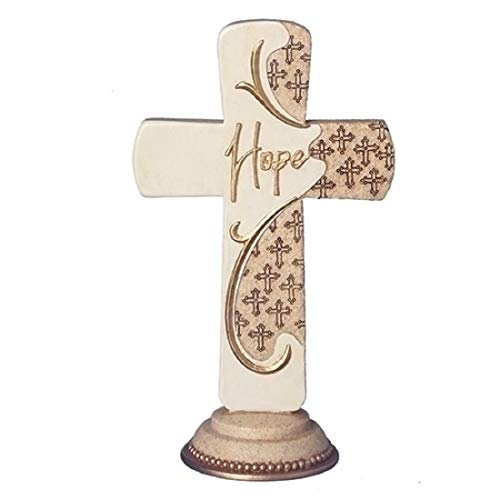 Roman 20493 Faithstones Hope Table Cross, 6.25-inch Height