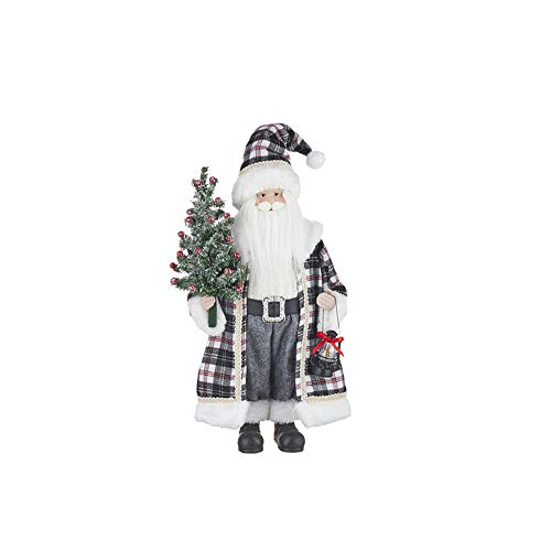 RAZ Imports 2021 Christmas Time in The Village 18.75" Santa Holding Tree Figurine