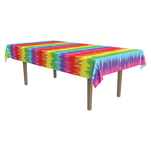 Beistle Tie-Dyed Tablecover Party Accessory (1 count) (1/Pkg)