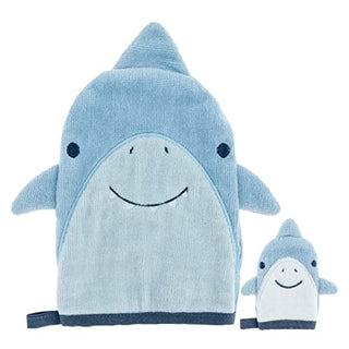 Stephen Joseph Bath Mitt with Finger Puppet, Shark
