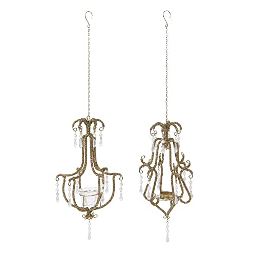 Park Hill Collection XAO20789 Ballroom Chandelier Beaded Ornament, Set of 2