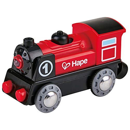 Hape Wooden Railway Battery Powered Engine No. 1 Kid&