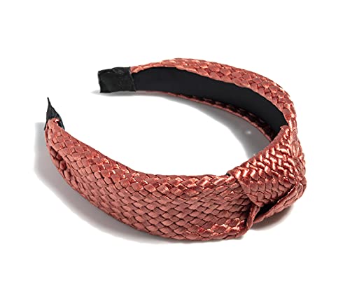 Shiraleah Knotted Woven Headband-Rust