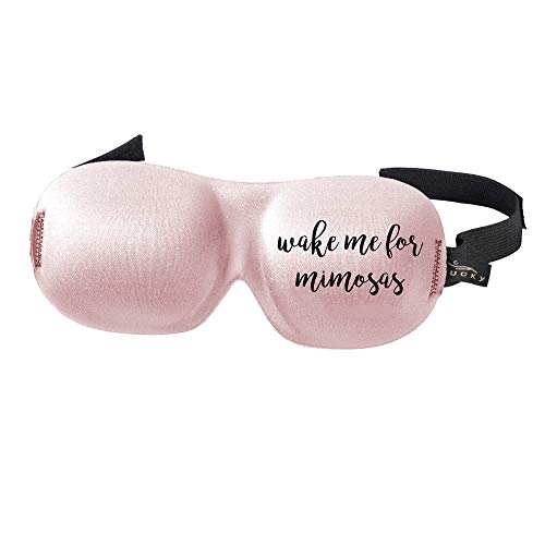 Bucky 551431 Ultralight Sleep Mask - Wake me for Mimosas, 100% Polyester/Polyurethane Foam