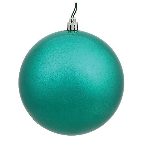 Vickerman 6" Sea Foam Candy Ball Ornament, 4 per Bag