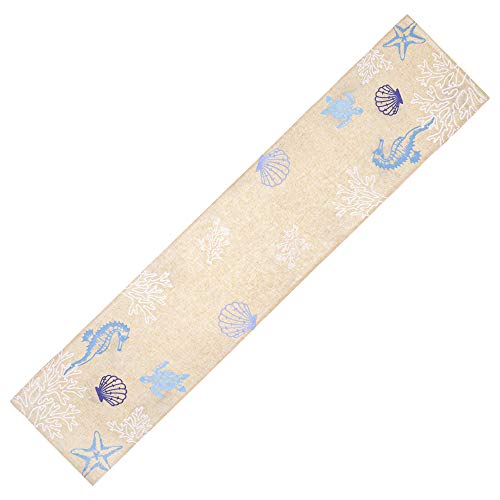 DII Design Imports Seashore Embroidered Table Runner