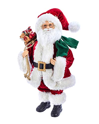 Kurt Adler 18-inch Kringle Klaus Red, Green and White Santa Figure