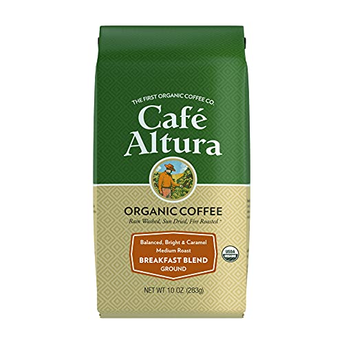 Caf√© Altura, Organic Coffee 10 oz (283 g) Breakfast Blend Medium Roast Ground