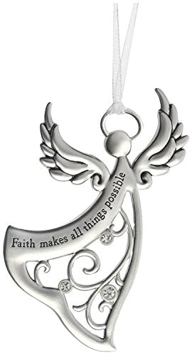 Ganz Angels By Your Side Ornament - Faith makes all things possible