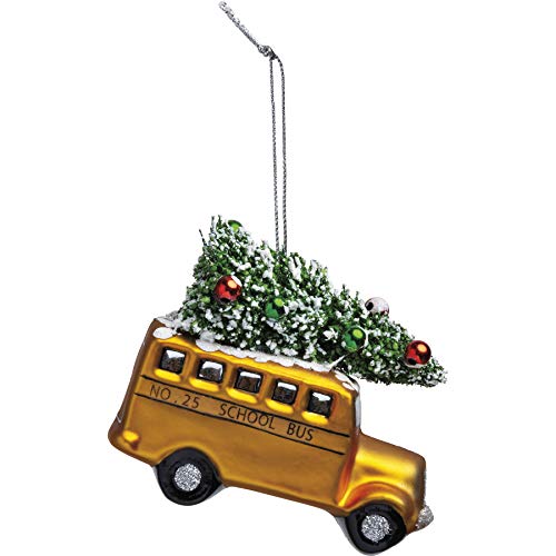 Primitives by Kathy Glass Ornament - School Bus