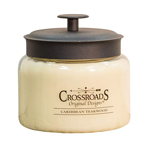 CROSSROADS ORIGINAL DESIGNS Caribbean Teakwood Jar Candle 48oz