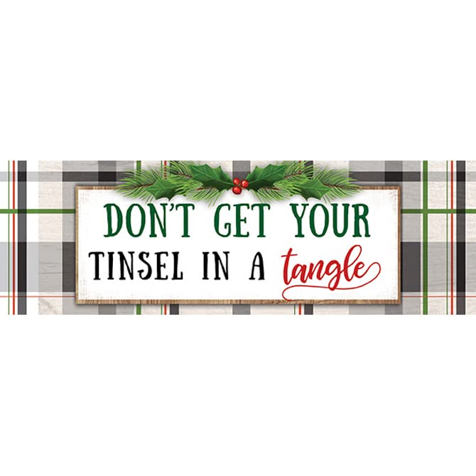 Carson Home Accents Tinsel In A Tangle Message Bar, 8.5-inch Width