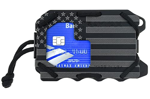 Trayvax Original 2.0 Patriot Edition Wallet, 4.125-inch Length, Black, For Everyday Use, Card, Money Holder