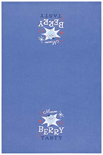 Now Designs Cheeky Berry Printed Dishtowel Kitchen Towel, Purple