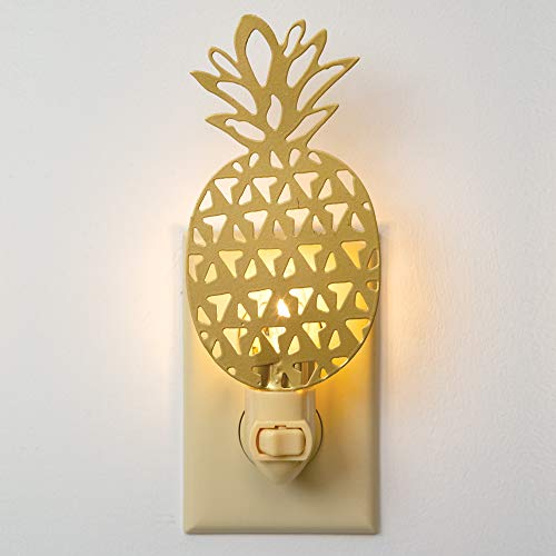 CTW Gold Colored Pineapple Shaped Night Light 3 Inch x 6 Inch