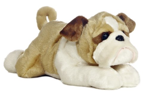 Aurora World Flopsie 12" Stuffed Bulldog Willis