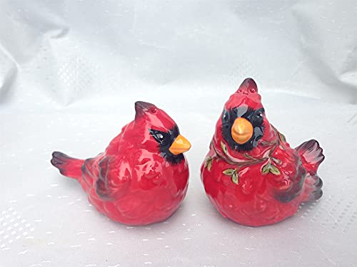 Blue Sky Clayworks 16081 Cardinal Salt and Pepper Set, 3.25-inch Height