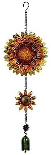Sunset Vista Designs 14166 Hanging Decoration Garden Bell, Sunflowers