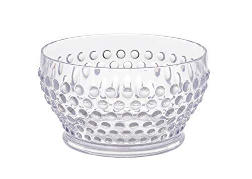 Tablecraft 320004 Simply Swell Collection Bowl, 26-Ounce, 5.75" x 5.75" x 3.125", Clear