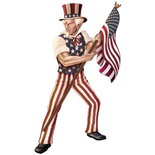 Beistle Jointed Uncle Sam Party Accessory (1 count) (1/Pkg)