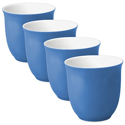 FORLIFE Japanese Teacup (Set of 4), 6.5 oz, Blue